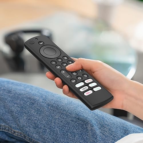Miniatura 6 de LEFXMOPHY Funda para televisores inteligentes universales Toshiba e Insignia con 6 botones de acceso directo a distancia de silicona negra,