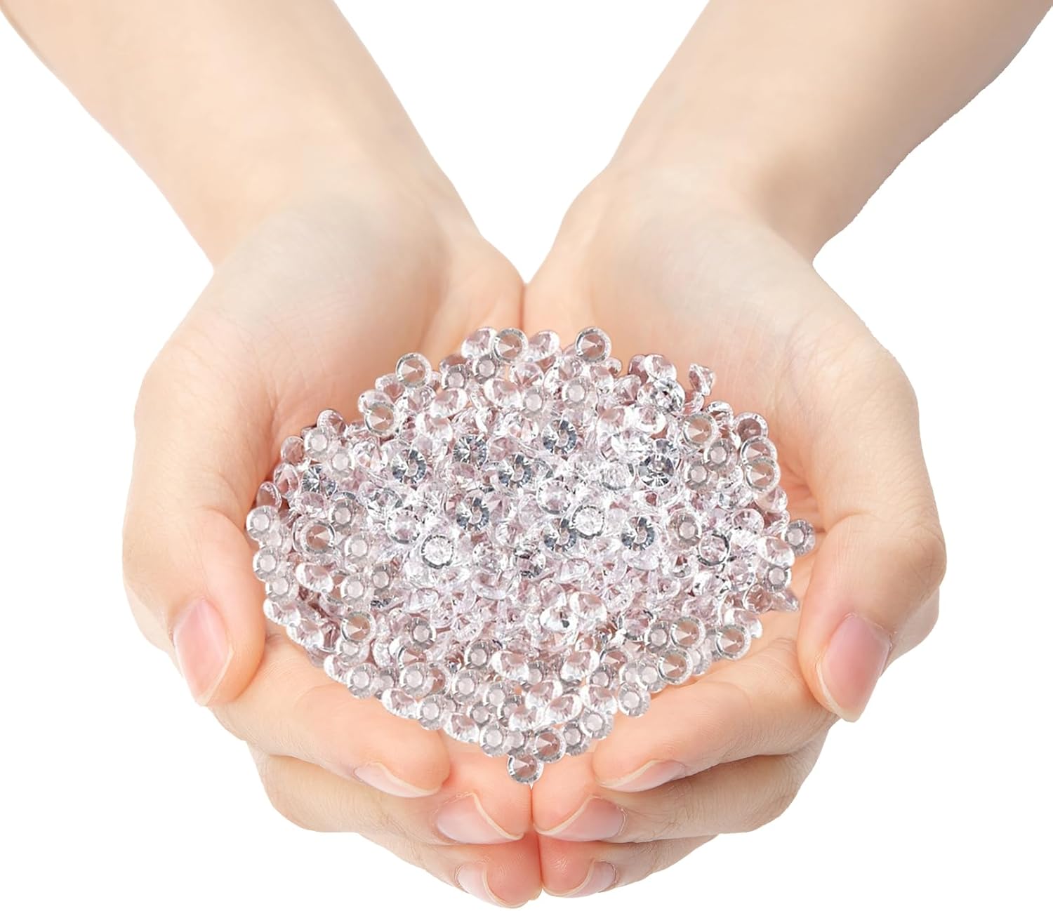 10000Pcs Crystal Acrylic Diamond Fake Gems Vase Filler, 4.5mm Faux Diamonds for Table Scatter Wedding Party, Bridal Shower, Birthday Decoration, Clear - Image 3