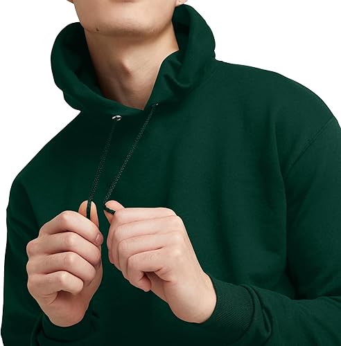 Miniatura 72 de Hanes EcoSmart Hoodie, Midweight Fleece, Pullover Hooded Sweatshirt for Men Verde (SAFETY GREEN)