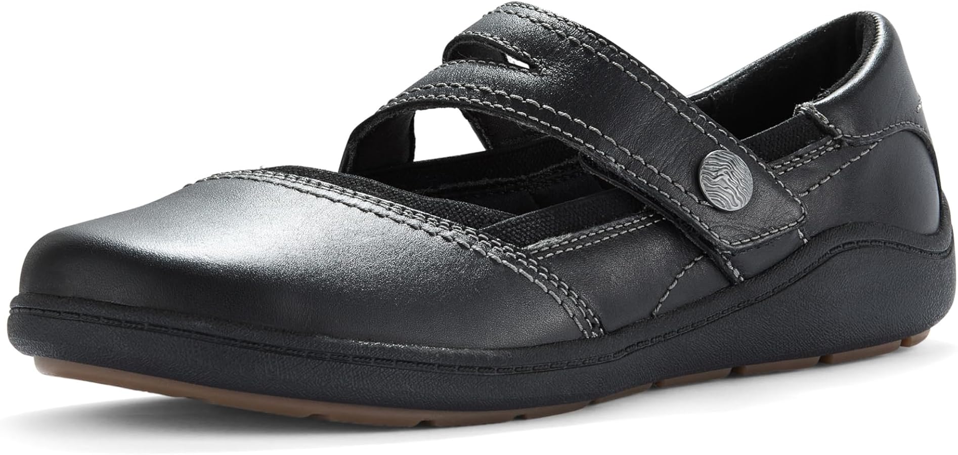 Amazon.com | Clarks Womens Bryianne Janey Black Leather5 Medium