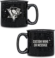 Vista 19 de Rico Industries NHL Dallas Stars - Taza de café personalizada de 12 onzas con logotipo grabado con láser profundo, taza de cerámica para acampar