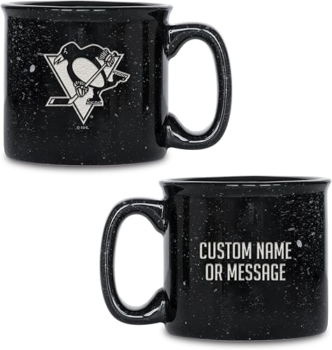 Miniatura 19 de Rico Industries NHL Dallas Stars - Taza de café personalizada de 12 onzas con logotipo grabado con láser profundo, taza de cerámica para acampar