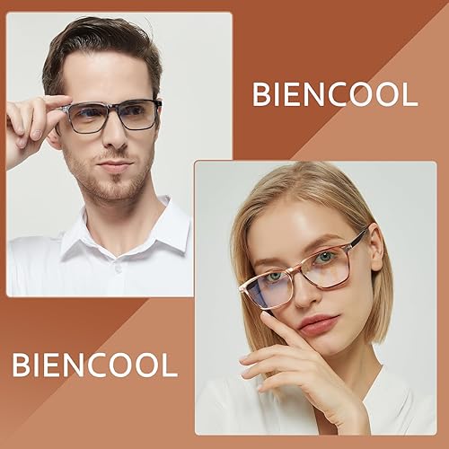 Miniatura 6 de BIENCOOL Paquete de 5 lentes de lectura para mujereshombres, bloqueo de luz azul, bisagra de resorte para mujeres y lectores