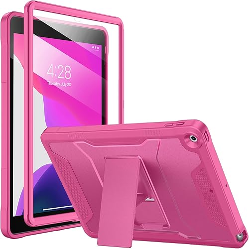 Miniatura 29 de Soke Funda para iPad de 9ª/8ª/7ª generación de 10.2 pulgadas (versión 2021/2020/2019), con protector de pantalla integrado y soporte, funda