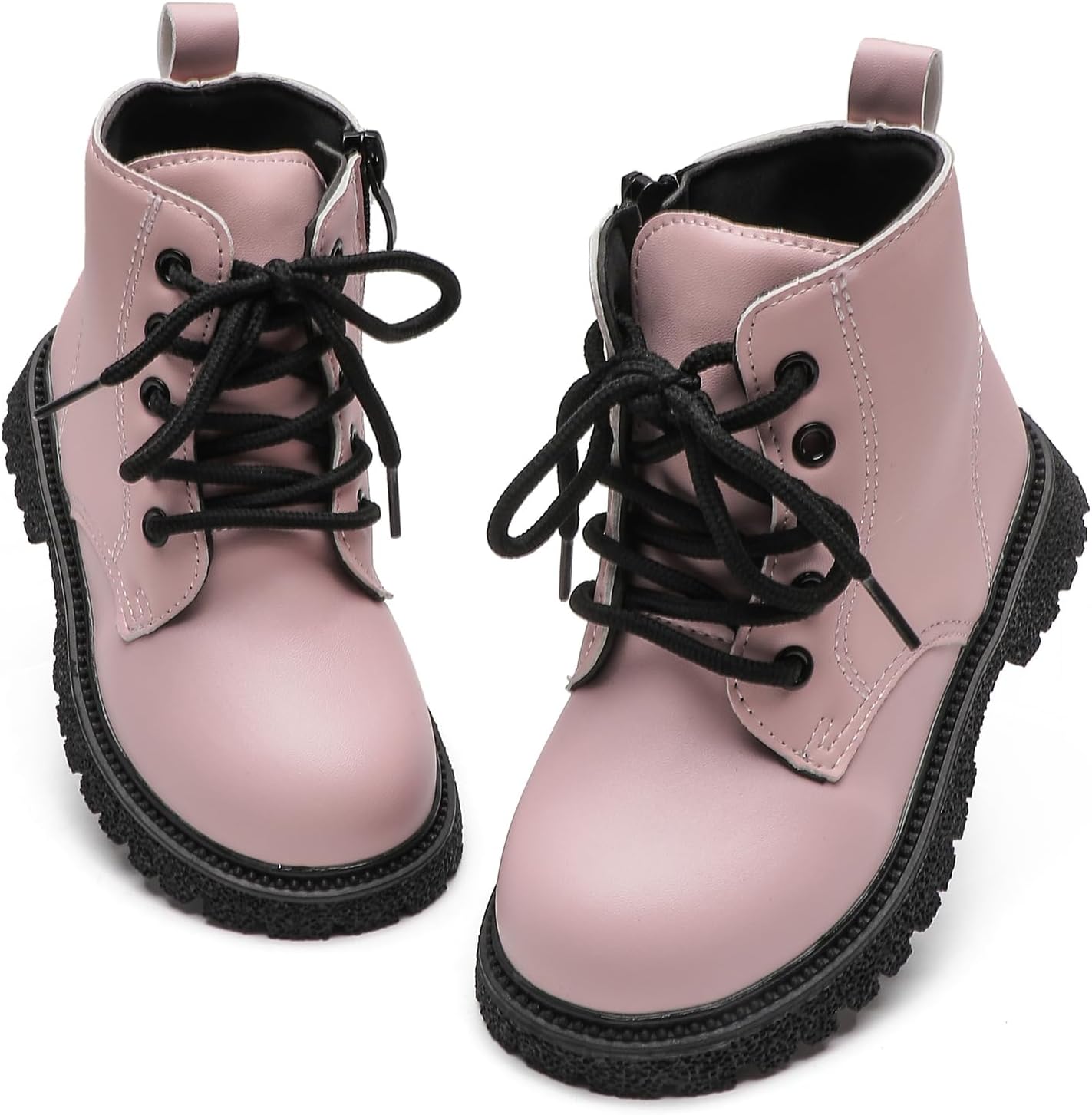 Kids Boots Girls Boys Shoes Side Zipper Cute Ankle Boot(Toddler/Little Kid) - Image 2