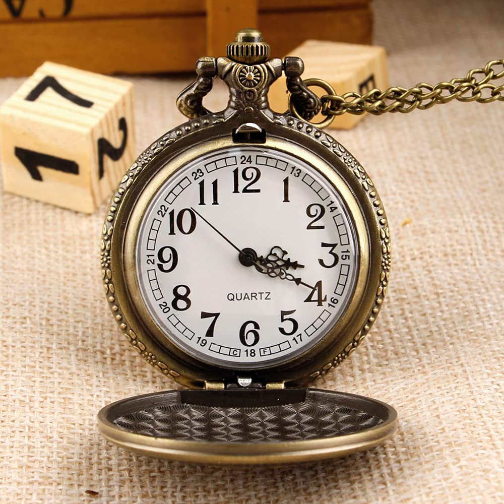 Orologi da tasca, Con collana con taschino, orologio da tasca teschio uomo