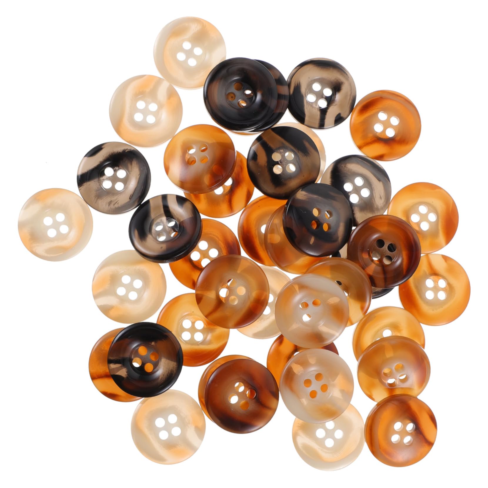 SHINEOFI 3 Set Di Bottoni Fatti A Mano Squisiti Per Cappotti Bottoni Da Cucito Pratici in Resina 40 Pezzi * 3