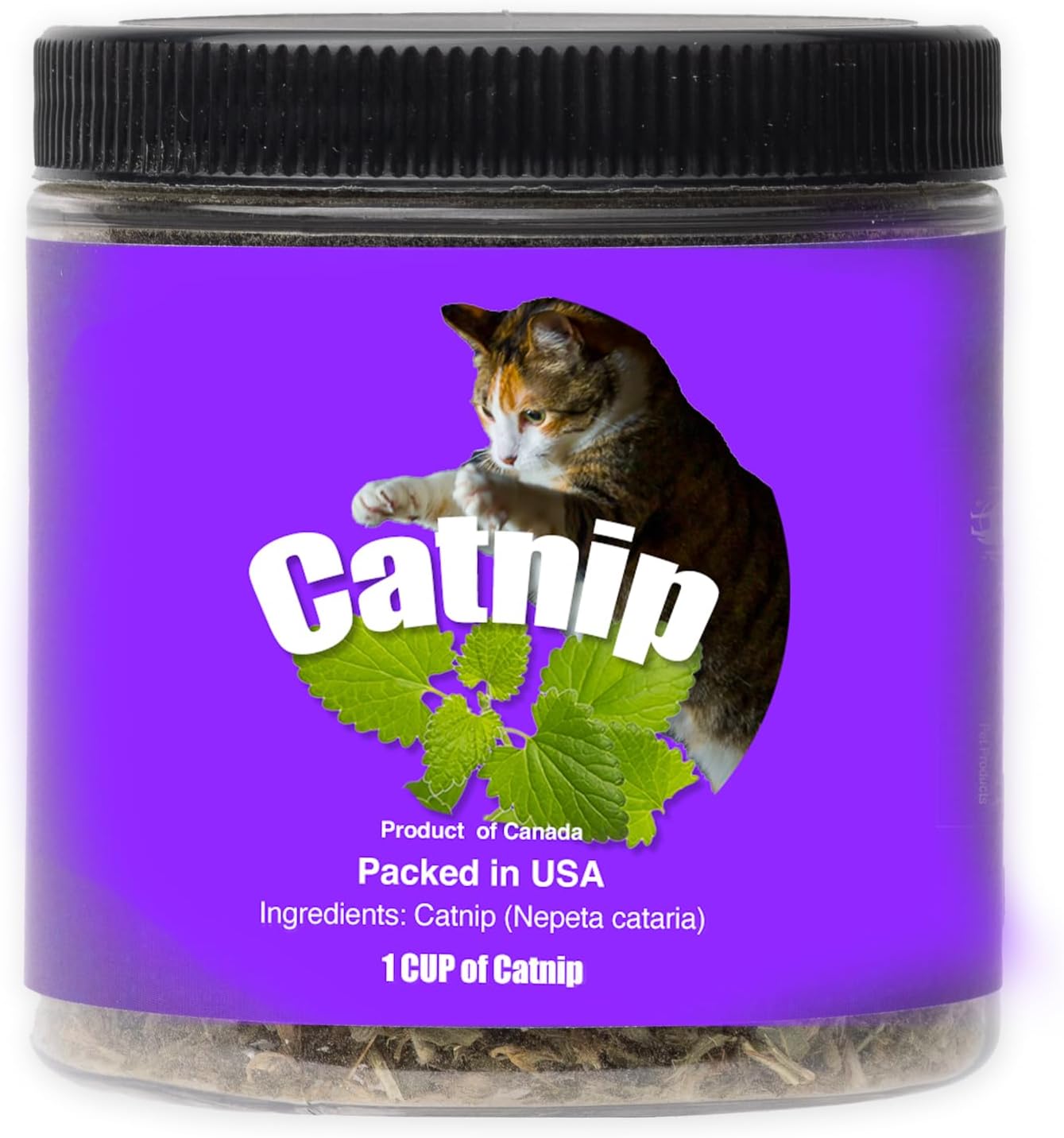 Catnip Blend - Non-Addictive Catnip Treats for Enhanced Playfulness. North American Crafted, 100% Natural. Ideal for Complementing Catnip Toys, Catnip Spray, and Cat Accessories (1 Cup)