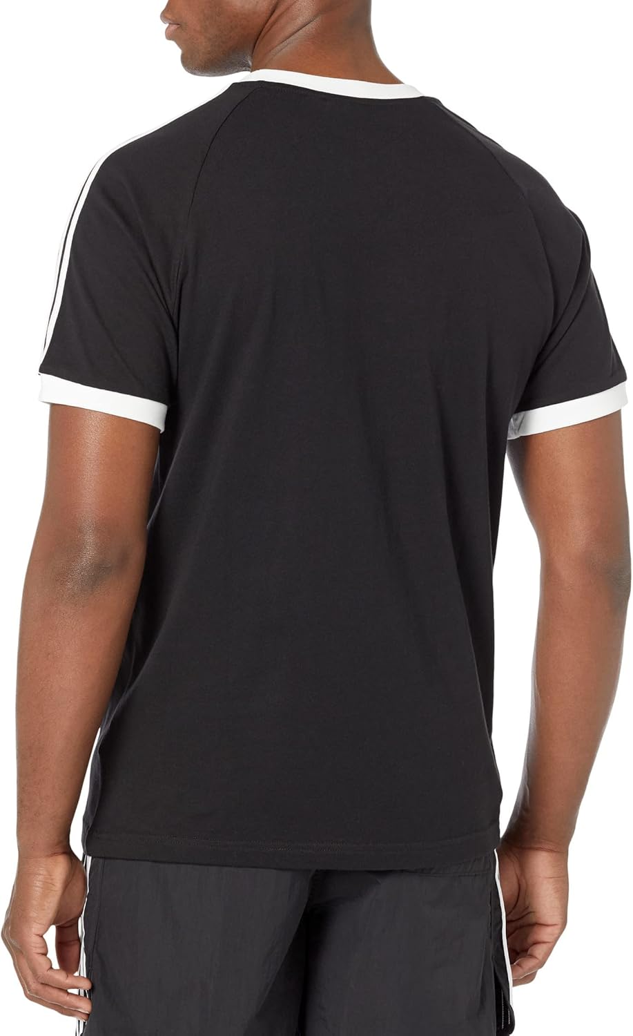 adidas Originals Men's Originals 3 Stripes Tee, Clear Sky, Medium - Image 2