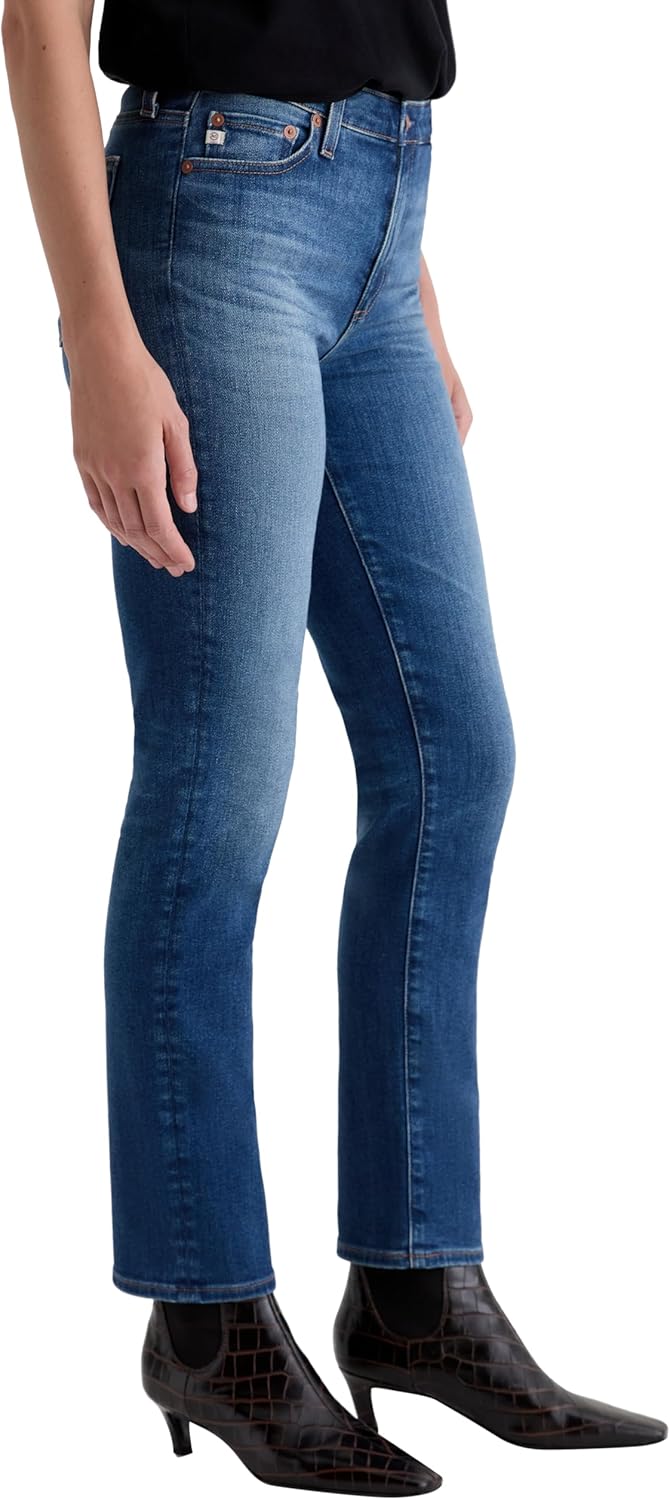 AG Womens Mari Mid Rise Slim Straight Jean - Image 4