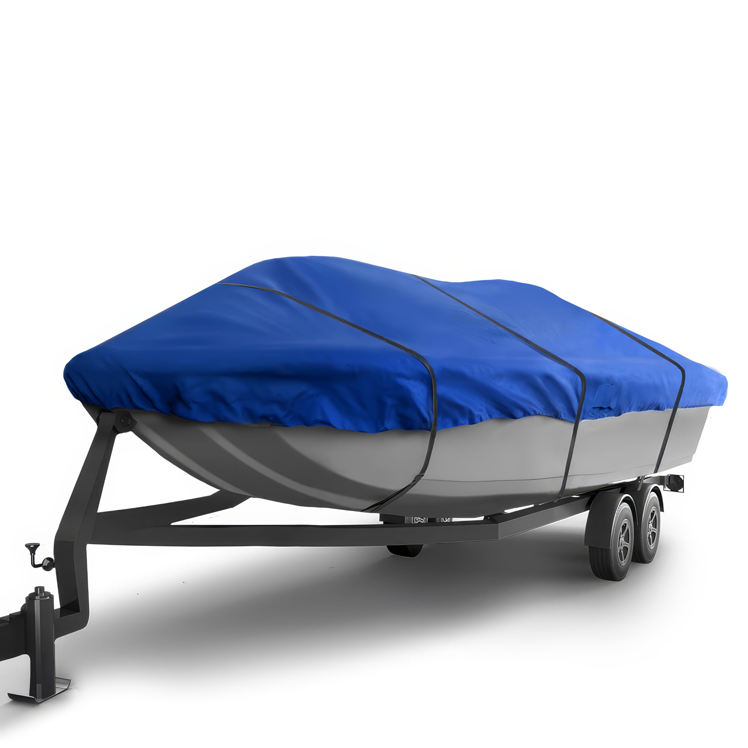 Seal Skin CoversTrailerable Whaler Boat Cover, Heavy-Duty & Waterproof Cover Fits up to 13' L & 68" W, UV-Resistant, Secure Fit with Straps, Ideal for Boston Whaler, Carolina Skiff, Mako & Wellcraft