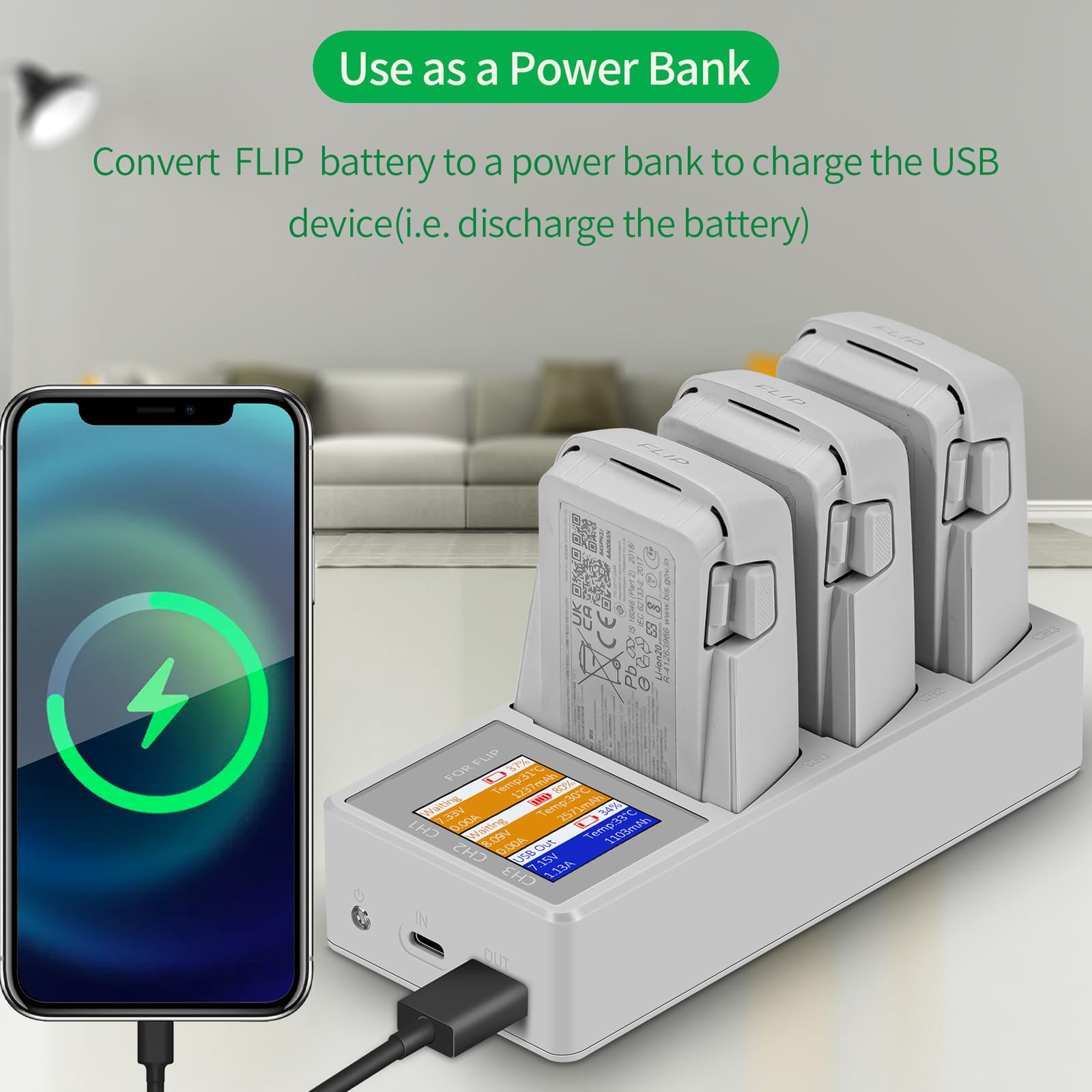 Per Display Digitale Stazione di Ricarica Batteria con Schermo a Colori Veloce 3 Way Manager Scatola di Energia Adattatore Della Macchina Fotografica St