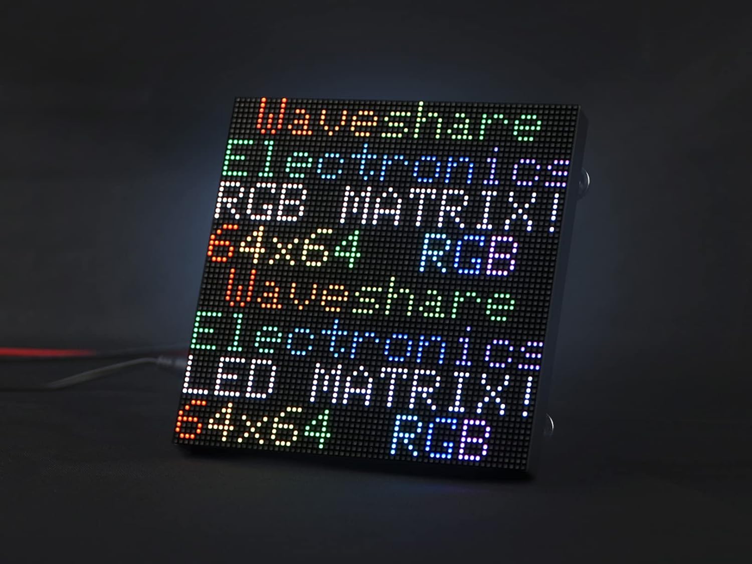 Full-Color RGB LED Matrix Panel for Raspberry Pi 4B+ 4B 3B+ 3B 2B+ Zero W WH Pico ESP32 Ardui 2.5mm Pitch 64×64 Pixels Adjustable Brightness