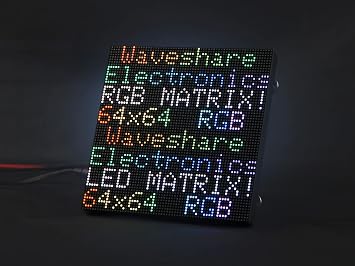 Full-Color RGB LED Matrix Panel for Raspberry Pi 4B+ 4B 3B+ 3B 2B+ Zero W WH Pico ESP32 Ardui 2.5mm Pitch 6464 Pixels Adjustable Brightness
