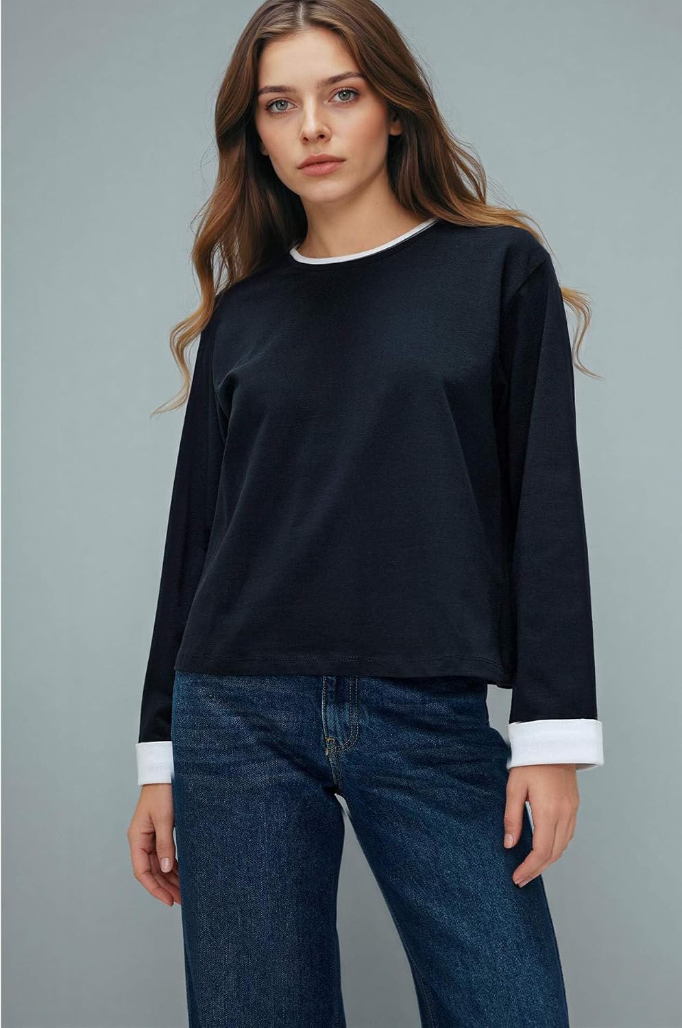 DeFacto%100 Pamuk Loose Tunik