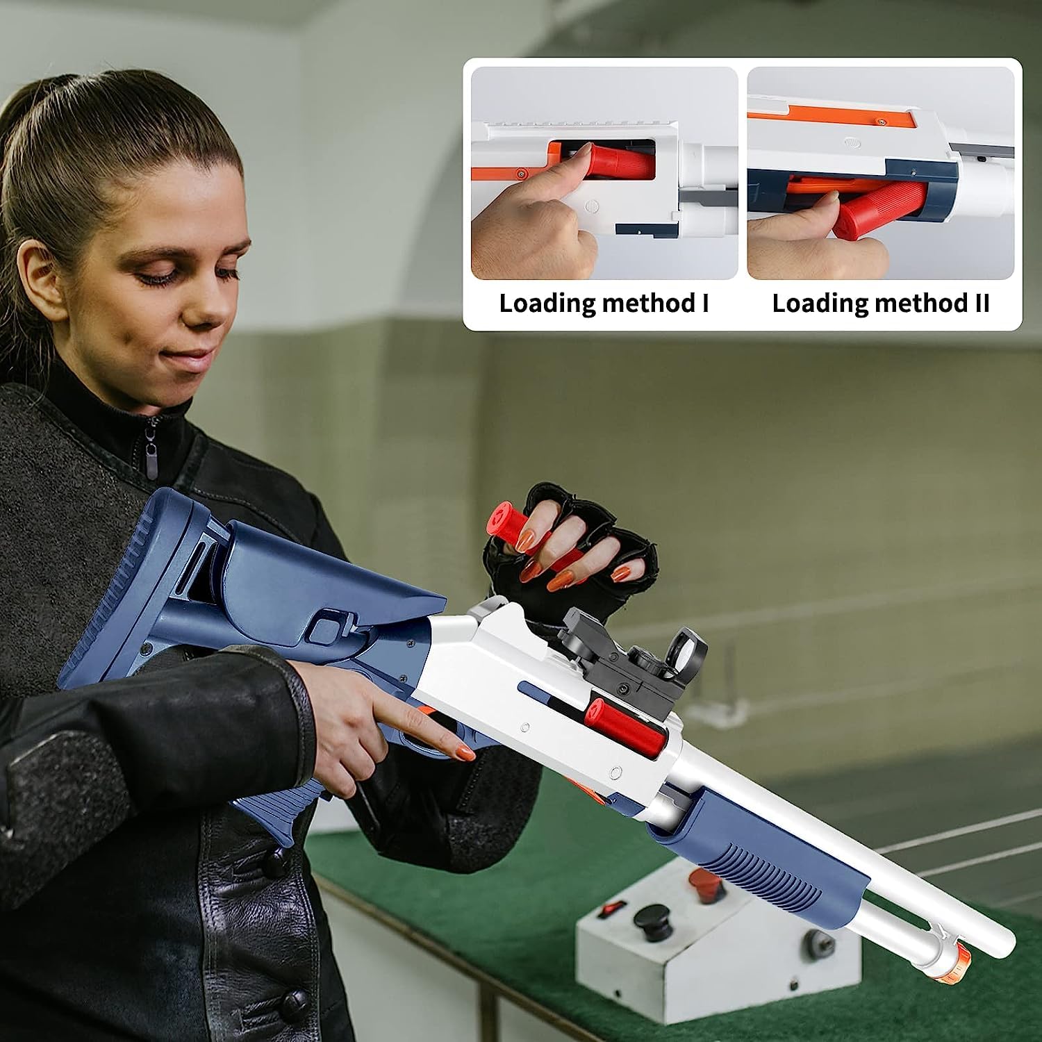 RuiDaXiang – Pistolet à Air Comprimé – Lot De 2 Blasters, 20 Balles En Mousse – Portée 12m, Dès 6 Ans