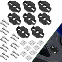 8Pcs Heavy-Duty ATV UTV Tie Down Anchors Kit Compatible for CFMoto CForce UForce ZForce Equipped with the Quick Attach System/CFConnect, Low-Profile Design Aluminum Accessory Mounts - Black