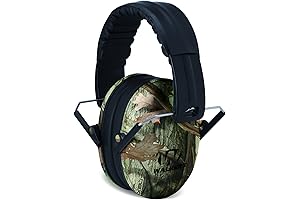 Walker's Youth Children's Low Profile Padded Headband Adjustable Folding Noise-Reducing Hearing Protection Earmuffs