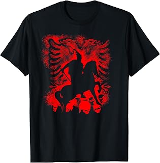 Skanderbeg Albania and Kosovo flag for proud Albanians T-Shirt
