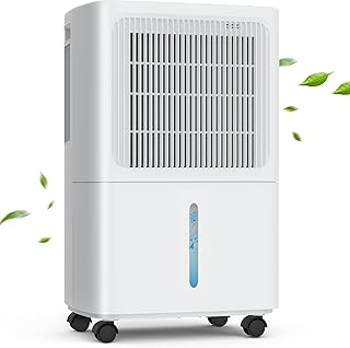 LEENON Home Dehumidifier Mould 12L/24h, Portable Electric Dehumidifier with 3 Modes, Quiet, Automatic Restart, Drying Line…