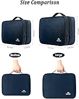 Vista 2 de MATEIN Organizador de cables de viaje para hombres, estuche cambiador de accesorios de viaje grande para cables, teléfono celular y tableta