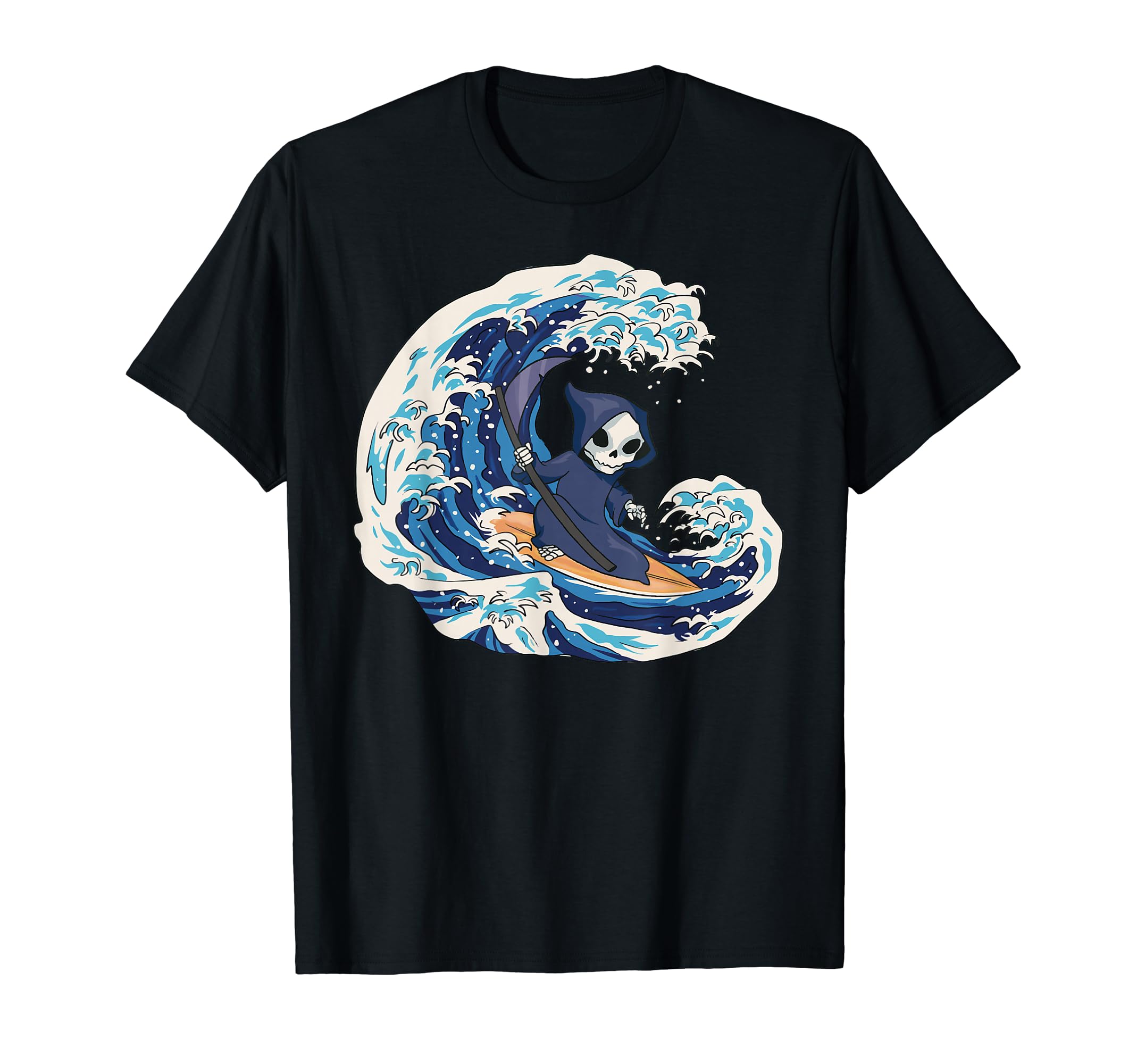 Amazon | 死神サーフィン Tシャツ | Tシャツ・カットソー 通販