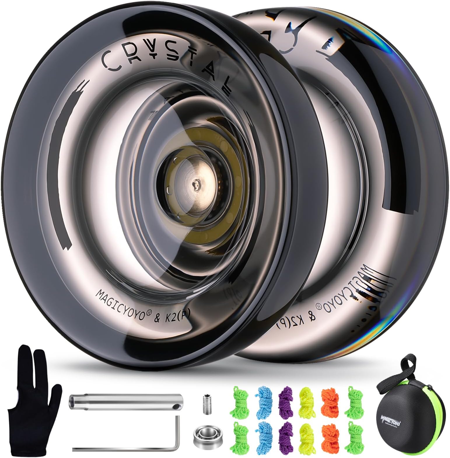 Dual Function Yoyo Professional, Responsive Yoyo for Kids, Unresponsive Yoyo for Adults with Extra Yoyo Accessories