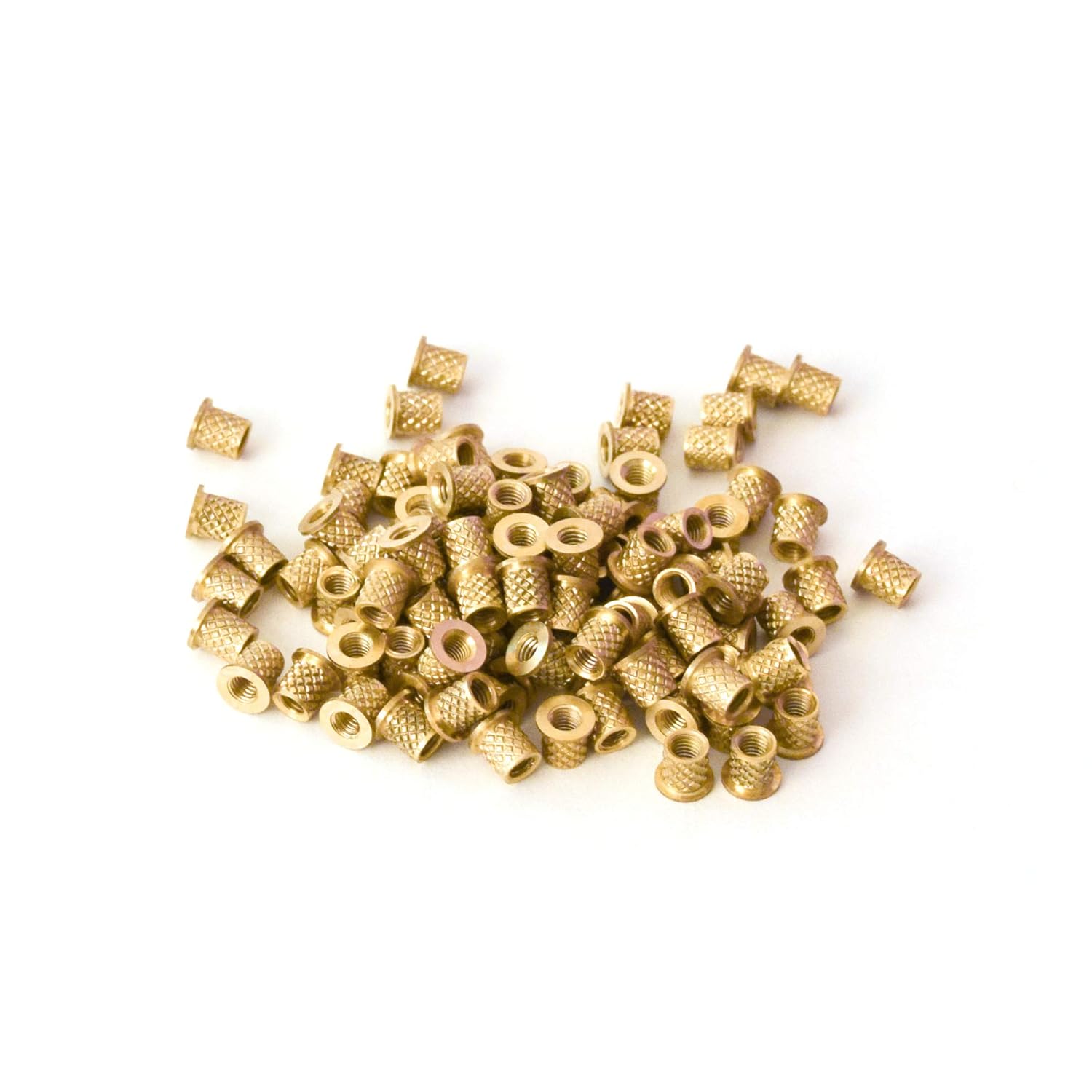 [ J&J Products ] M3 Brass Insert, 5 mm (Length), Female Thread, Heat Sink/Injection Mold Type, 1000 pcs