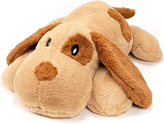 Pacific Comforts Microwavable 24inch 4.5lbs Dog Weighted Stuffed Animals, Large Weighted Plush Animal, Cute Plush Toy Pillow, Gifts for Adults, Kids, Boys and Girls