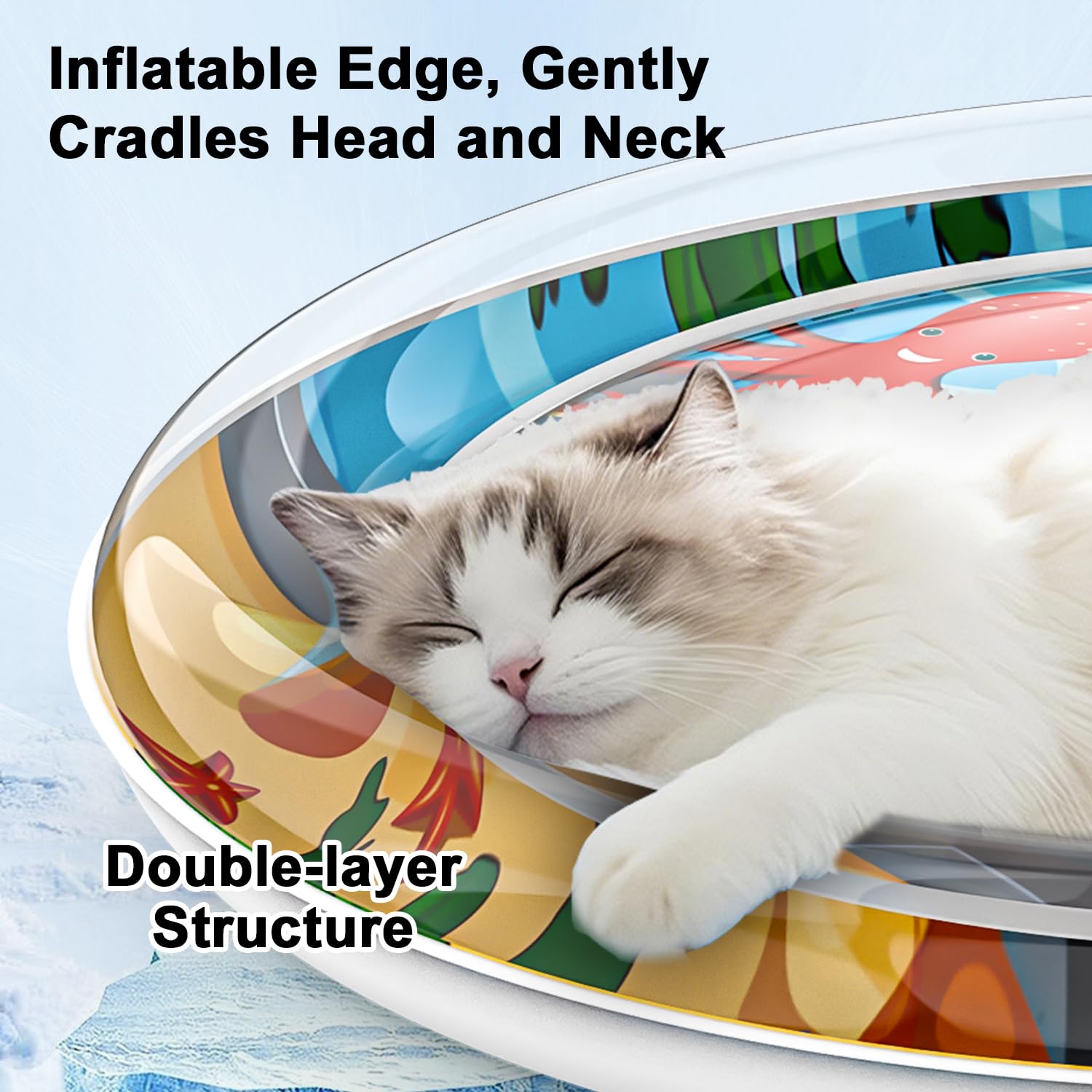 Cat Water Upstream Lotus, Nueva alfombra de refrigeración duradera para mascotas 2025, cama de agua interactiva engrosada para perros (B)