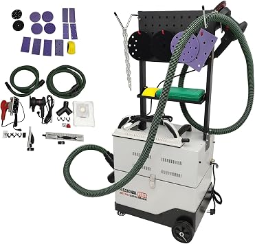 220V Automobile Electric Grinding and Vacuuming Machine, Dust Free Sanding Machine with Double Grinding Heads, Dust Free Dry Grinder with 3900L/min Flow Rate, 50L Dust Collection Bag