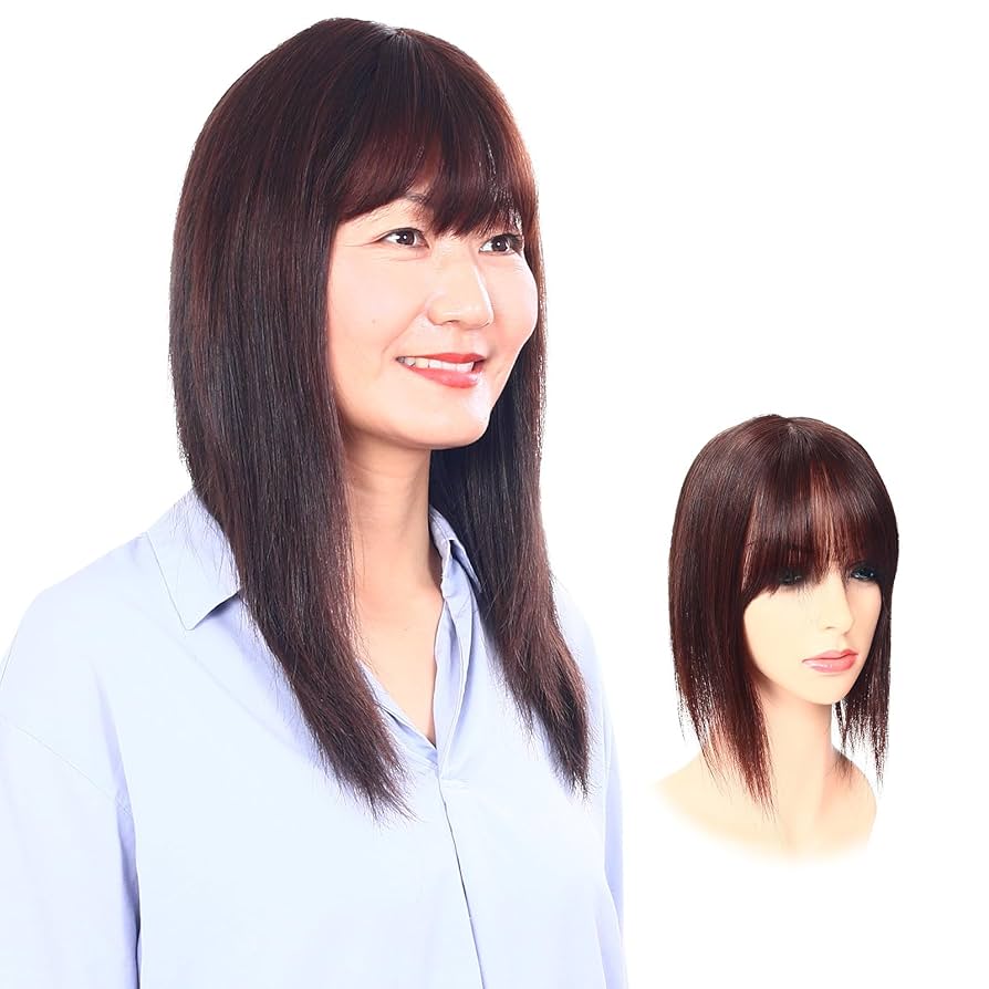 Amazon.co.jp: HIYE 人毛100% 部分ウィッグ 手植え リアルな