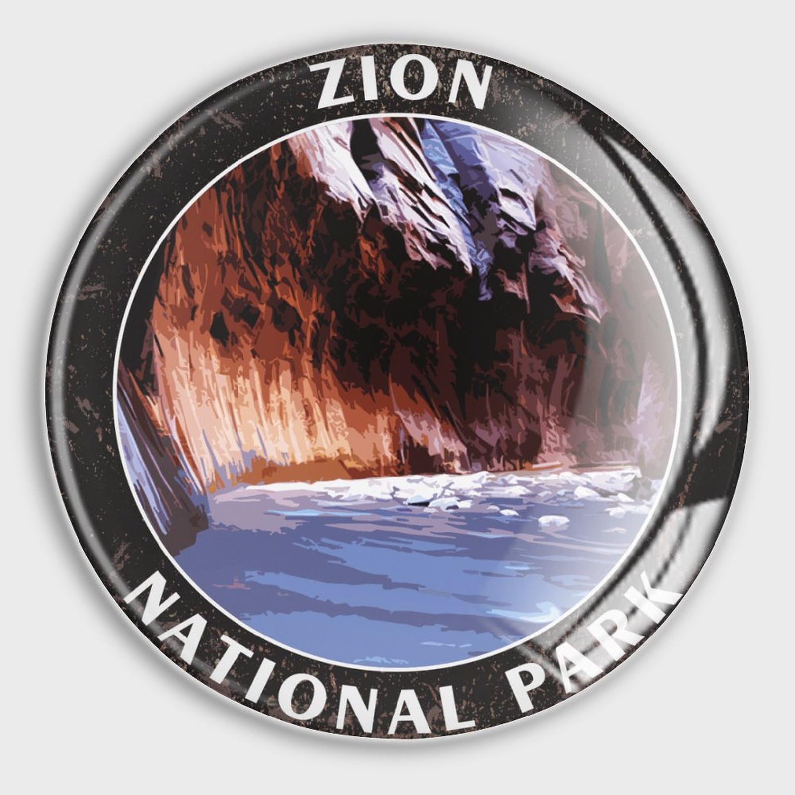 Aimants puissants Zion en verre : le lot de 4 magnets parcs nationaux idéal à offrir