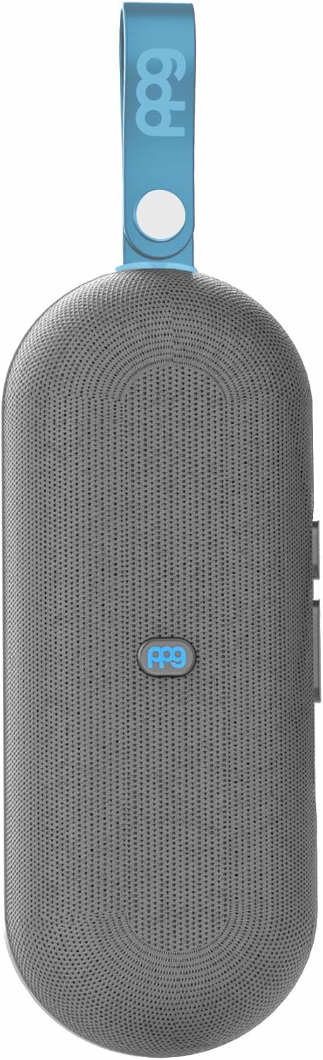PPG Golf Speaker with GPS Powered by Golf Logix – 40K+ Courses,Stereo Sound, Magnet Mount, IPX7 Waterproof, USB-C Rechargeable, Long Lasting Battery, Light Blue