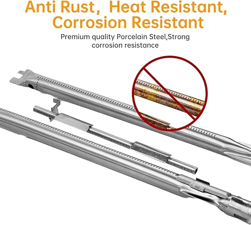 Miniatura 3 de NEURARC 16GA - Barras aromatizantes esmaltadas en porcelana 7635 y piezas de repuesto para quemador Weber Spirit E-210 E-220 S-210 S-220 Spirit,