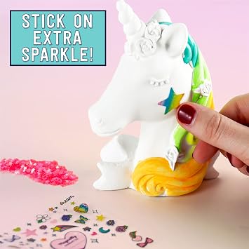 Its So Me! Paint Your Own Unicorns DIY Ceramic Unicorn Kit Arts and Crafts Kits- Great Birthday Party Activities for Kids Ages 6, 7, 8, 9
