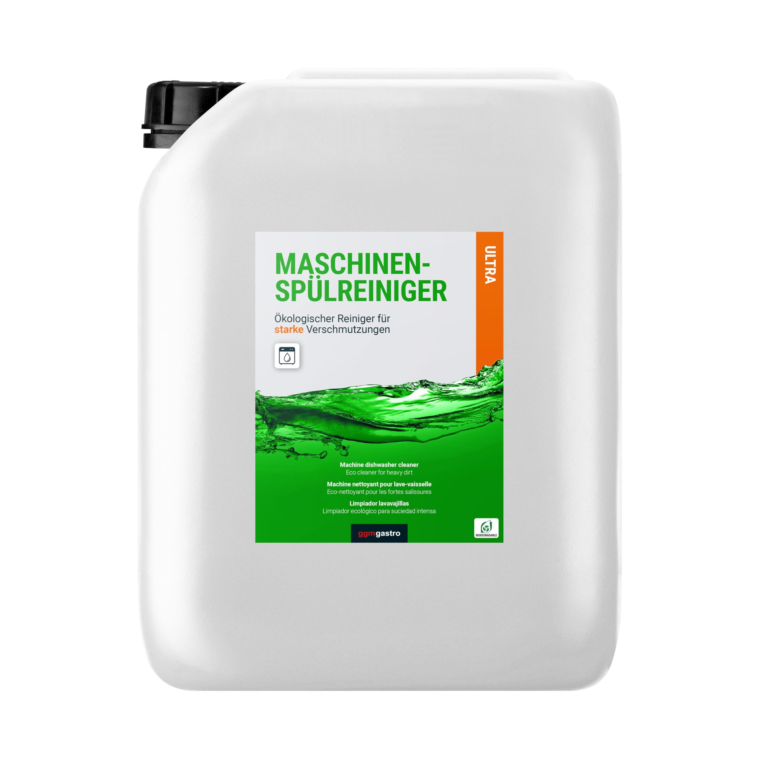 GGM Gastro | MSRH10S#4 | (4 pièces) Liquide vaisselle pour machine (liquide) - 10 litres - Écologique et sans chlore