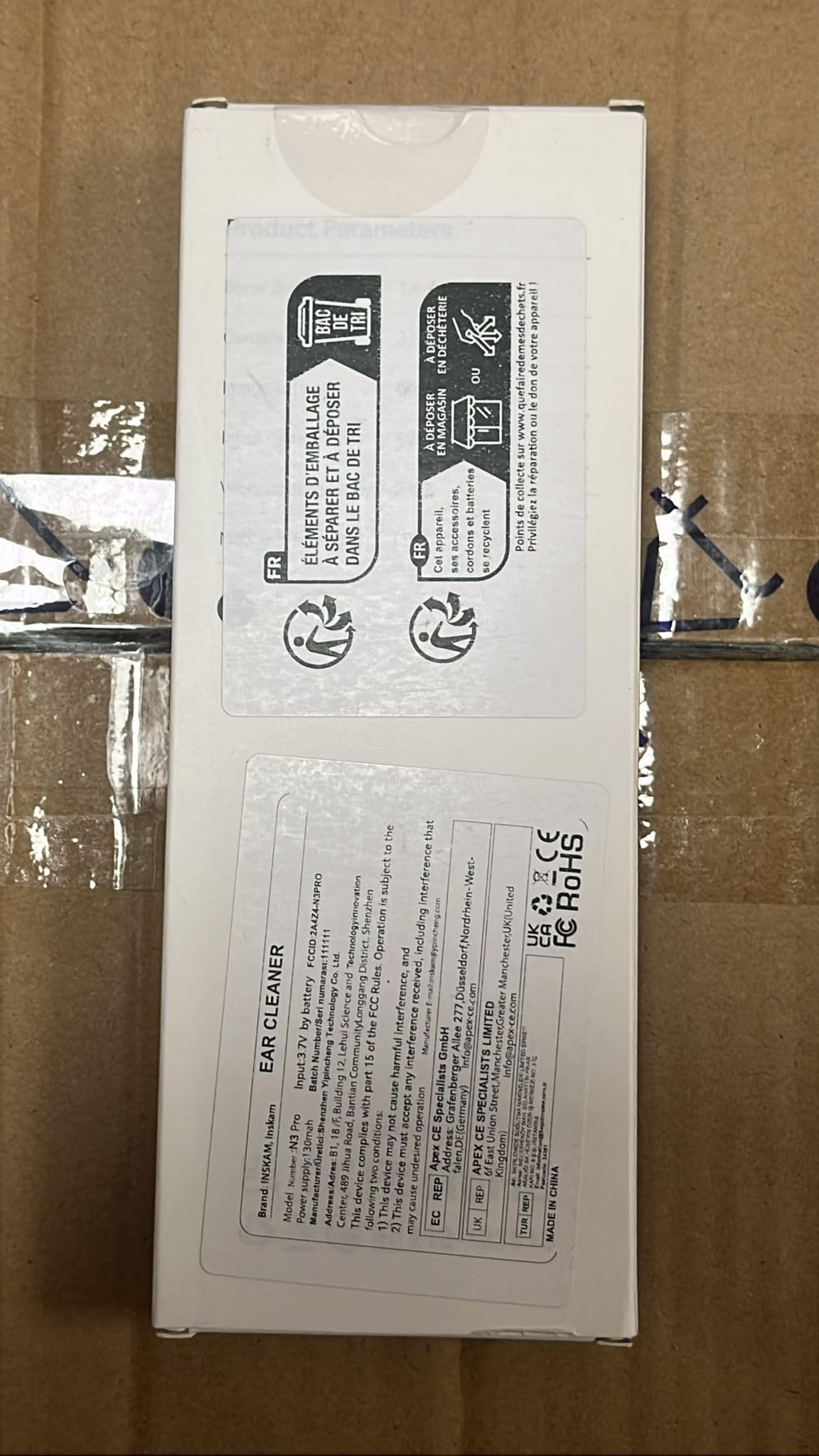 Kit de Eliminación de cera con 6 cucharas para oídos. Set de 7 piezas con cámara y luz. Herramienta para eliminar la cera. 6 accesorios de estuche de silicona. Limpieza de oídos segura