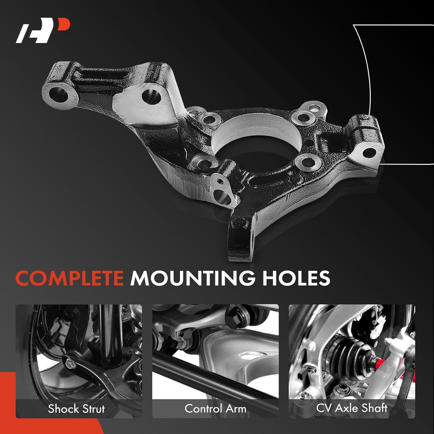 A-Premium Front Left Suspension Steering Knuckle Compatible with Hyundai Sonata 2015-2019 & Kia Optima 2016-2020, Driver Side