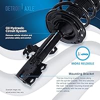 Vista 1773 de Detroit Axle - Kit de suspensión delantera de 10 piezas para Chevy Aveo Aveo5 Pontiac G3 Wave 2 Ready Struts Assembly 2 Enlaces de barra