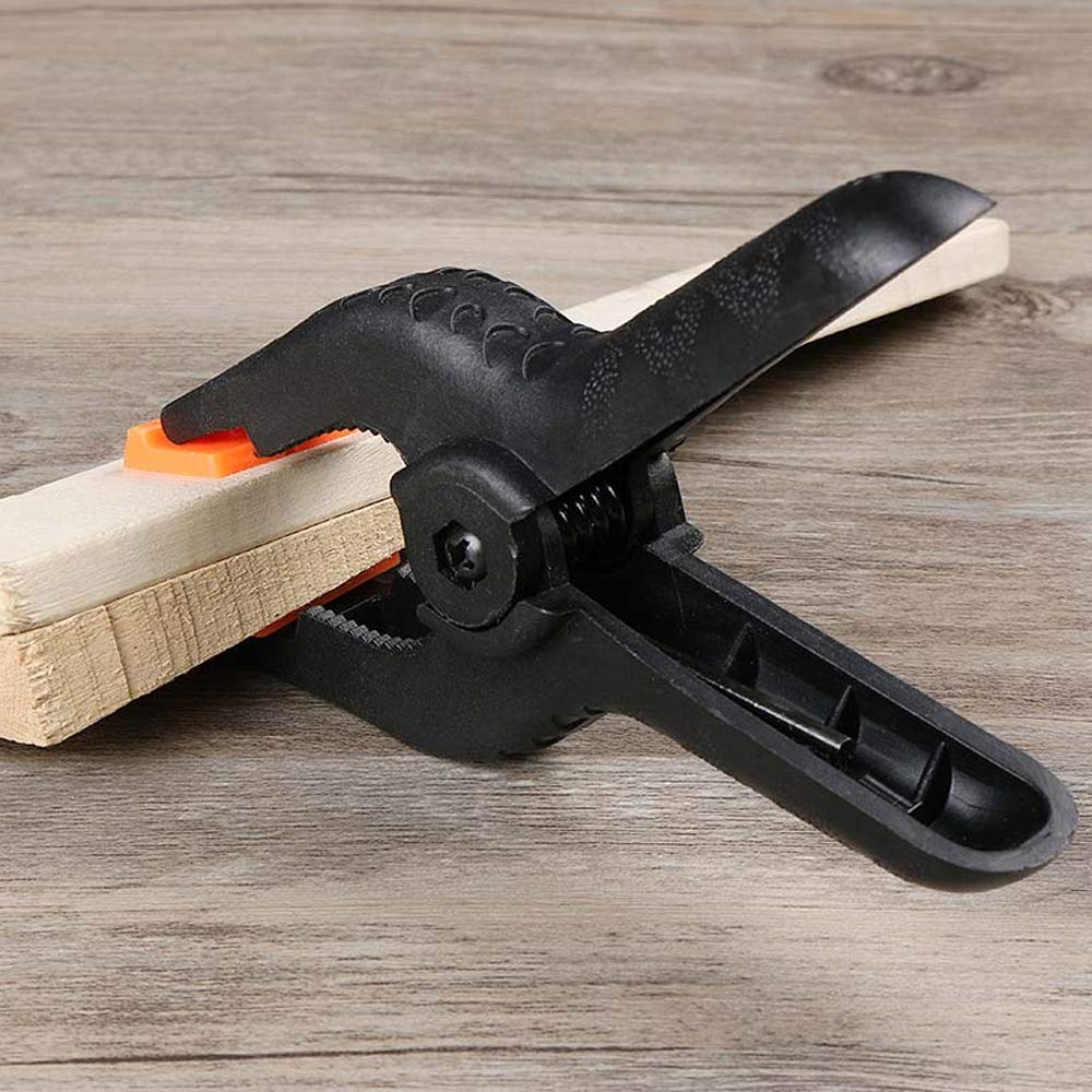 RtottiM 6 adet yaylı kıskaç, 10,5 cm, plastik sıkıştırma kelepçesi, tutkal mengenesi, yay kelepçesi, kendin yap aleti, hızlı germe kelepçesi, muslin ahşap işleme, fotoğraf stüdyosu, sanat, el işi için