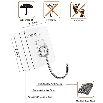 新品⭐️壁掛け フック 粘着 強力 壁穴あけないフック 防湿錆びない 10枚 Amazon.co.jp: RoBeKaU 壁掛け フック 粘着 強力 壁穴あけない