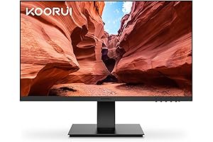 KOORUI 24 Inch 1080p Monitor with 60Hz Refresh Rate and VESA Mountable Design