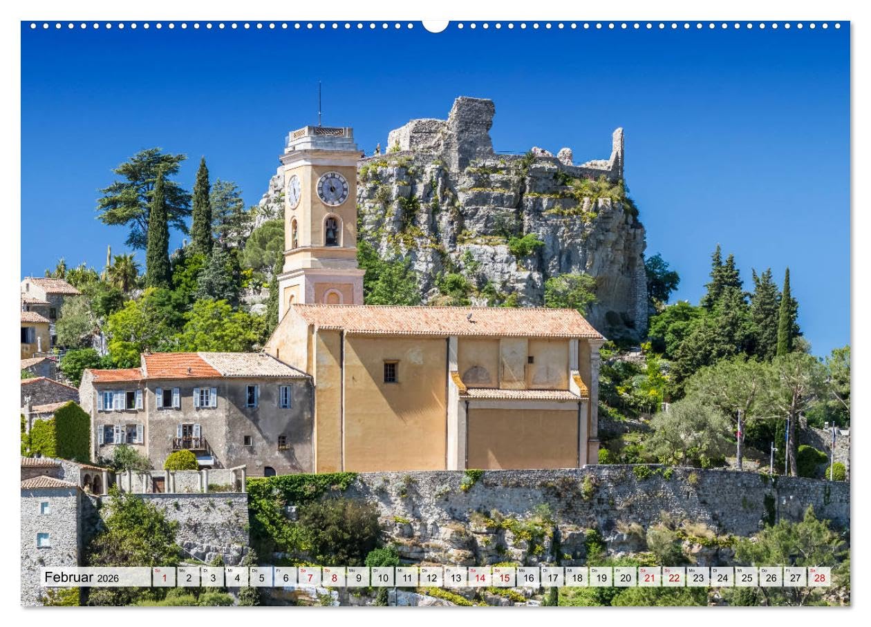 CÔTE D’AZUR Bezaubernde Orte (Wandkalender 2026 DIN A2 quer), CALVENDO Monatskalender: Impressionen aus Südfrankreich und Monaco (CALVENDO Orte)
