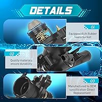 Vista 2 de IRONTEK 2712000115 Conjunto de carcasa de termostato para 2012 2013 2014 2015 para Mercedes-Benz C250, 2012 2013 2014 2015 para Mercedes-Benz