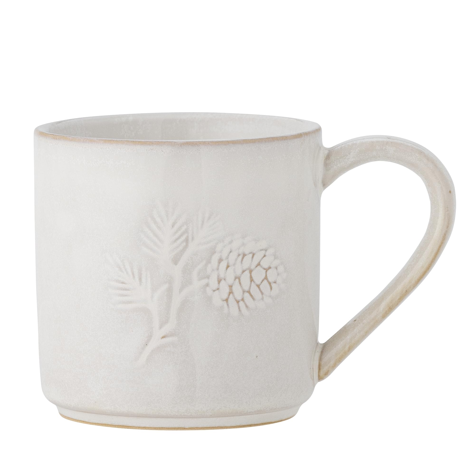 Bloomingville Winter Mug, Natural, Stoneware, Depth 8.5 x Height 8.5 cm, 300 ml