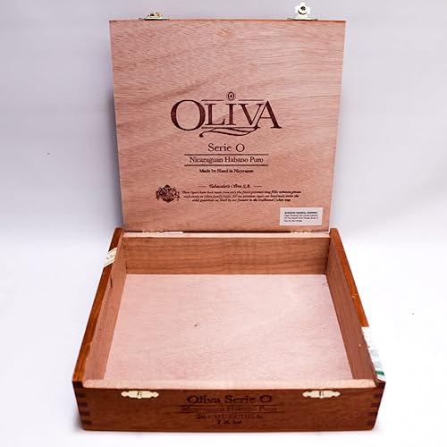 Miniatura 4 de Oliva Churchill Serie O Habano Puro - Caja vacía de madera para cigarros (8.5 x 7.75 x 2 pulgadas)