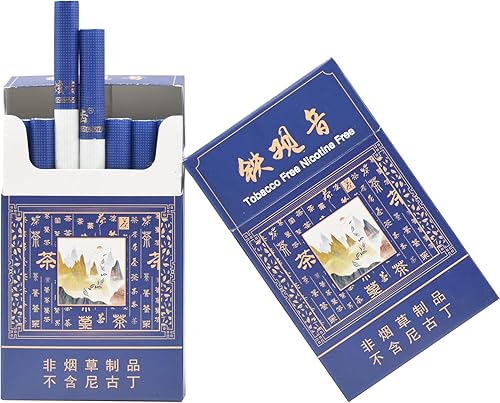 Miniatura 3 de Horkadu Cigarrillos de hierbas, sin tabaco, sin nicotina, 2 paquetes, 40 ahumados