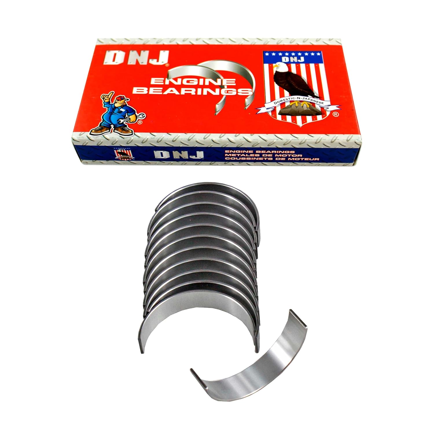 DNJ RB969.10 Oversize Rod Bearings Set for 2003-2022 Toyota 4Runner, FJ Cruiser, Tacoma 4.0L V6 24V DOHC 3956cc