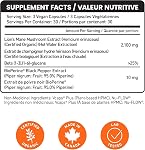Senzu® Organic Lions Supplément de la Mane avec >25% Bêta-Glucans (2100mg) Source potentielle d'antioxydants I I Immunité naturelle Cerveau Nootrope puissant I 90 Capsules que je fabrique au Canada